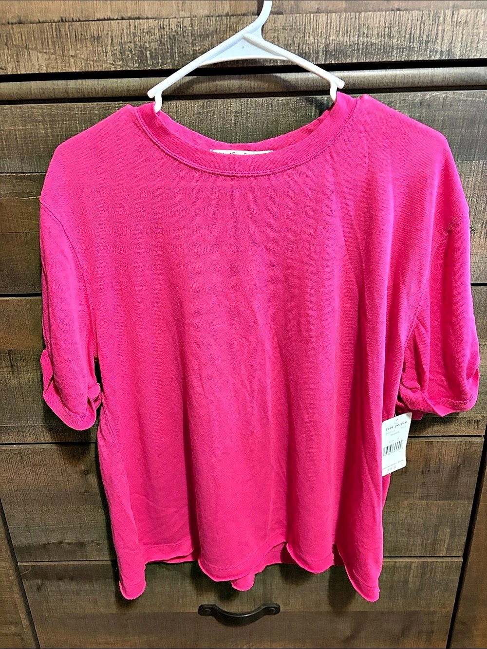 Free People We The Free Cassidy Tee Pink Small